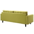 thumbnail image 4 of Modway Empress Modern Upholstered Fabric Sofa in Wheatgrass Green, 4 of 4