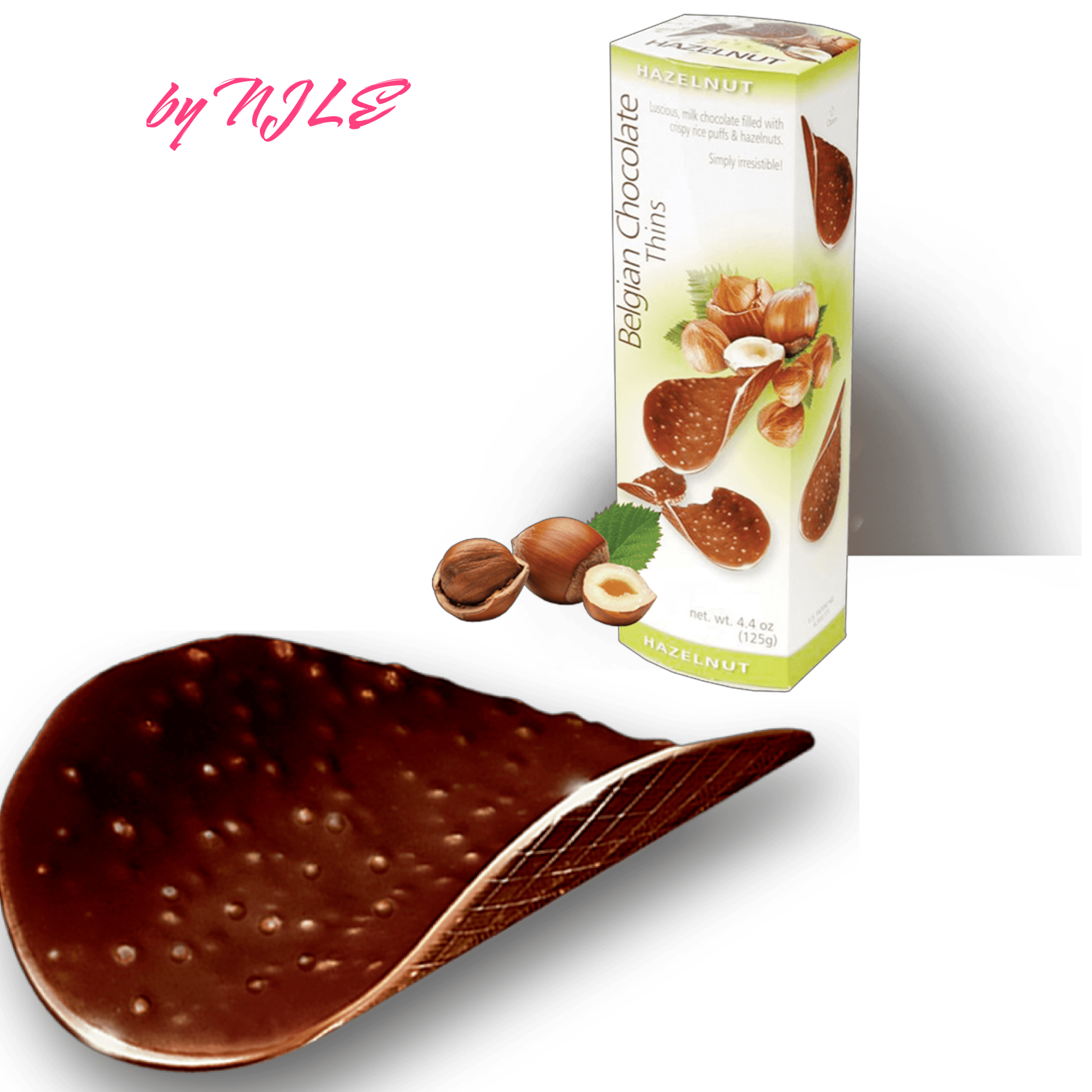 Royal Belgian Chocolate Thins Hazelnut 4.4oz NEW -2 Pack