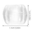 thumbnail image 2 of unbranded 50Ud Transparentes Beads Large Hole Para Artesanías Con Agujeros Grandes Para Pulseras Y Collares, 2 of 7