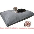 thumbnail image 4 of Dogbed4less Shredded Memory Foam Dog Bed for Large Dogs, Grey Suede Cover 55"x47" Pillow, 4 of 7