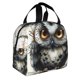 thumbnail image 2 of Disketp Whimsical Owl On Branch Bolsa Térmica para Almuerzo para Hombre y Mujer, Ideal para Trabajo, Senderismo y Picnic, 2 of 8