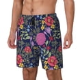 thumbnail image 1 of Balery Floral Bañador para hombre, shorts de playa de secado rápido con entrepierna y forro de compresión-Medium, 1 of 6