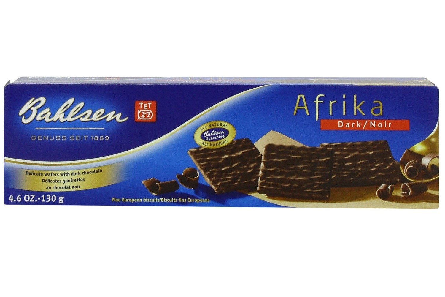 Bahlsen Afrika Dark Chocolate Wafers, 4.6 Oz