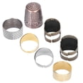 thumbnail image 3 of Sewing Thimble, 7Pcs Finger Protector Ring, Durable Brass And Steel For Sewing DIY Handwork Embroidery Hand Sewing, 3 of 8
