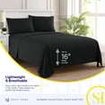 thumbnail image 3 of Juego de sábanas Sweet Home Collection Supreme Full Black, 3 of 6
