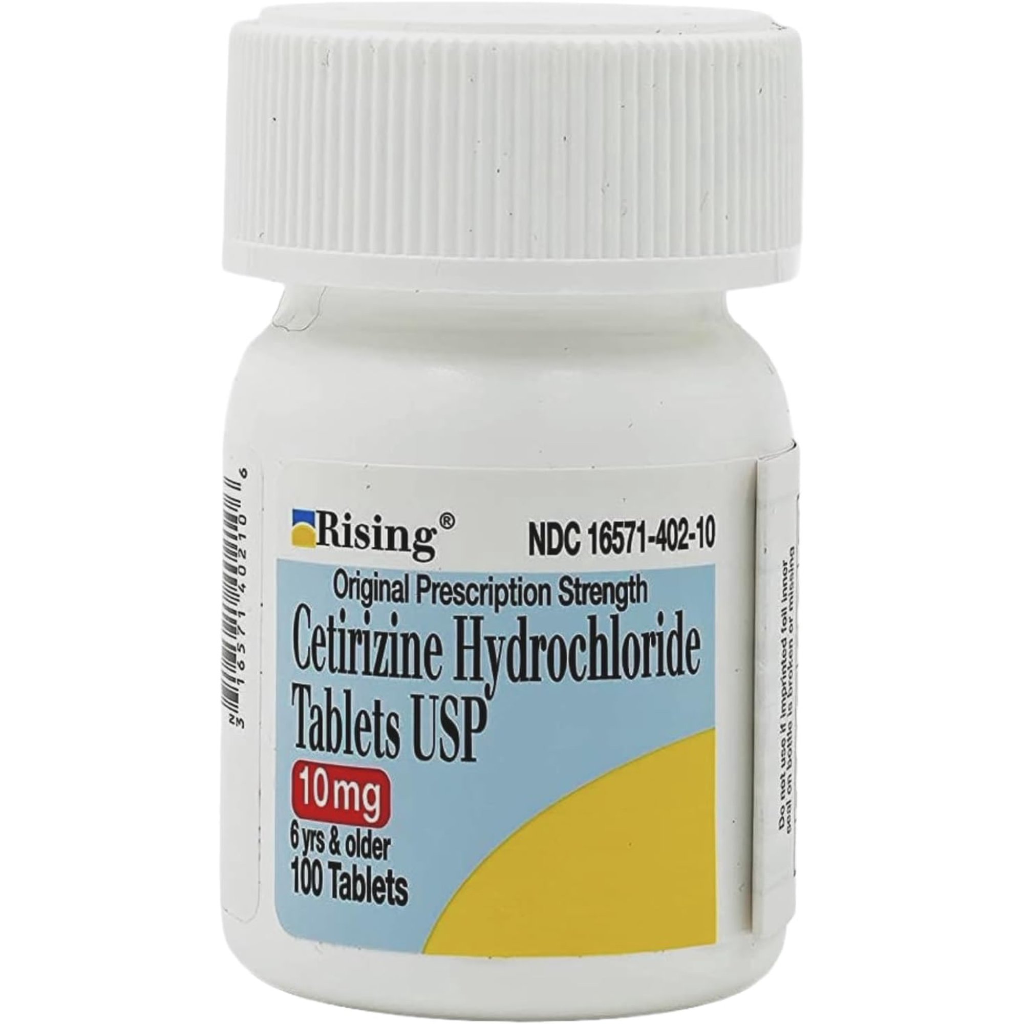 Rising Health Cetirizine HCL 10 mg 24 Hour Allergy Relief Tablets | Fast-Acting Medicine for Indoor & Outdoor Allergies | Antihistamine for Sneezing, Runny Nose & Itchy Eyes - 100 Tablets