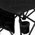 thumbnail image 3 of GoTEAM! 6 Seat Portable Folding Team Bench w/Cupholders and Carry Case (Black), 3 of 3