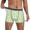 thumbnail image 2 of Kdxio Men's Boxer Briefs with Green Avocado Print - Comfortable and Breathable Underwear for Everyday Wear, 2 of 7