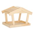 thumbnail image 1 of Bolsillo Para Posarse De Pájaros Cómodo Nido De Pájaro Colgante Textura Hermosa Casa De Pájaros Aviario A Prueba De Humedad Para Decoración De Jardín Interior O Exterior Cergrey Wood Bird House, 1 of 8
