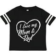thumbnail image 3 of Inktastic I Love My Mom and Dad in White Chalk Heart Boys or Girls Toddler T-Shirt, 3 of 5