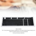 thumbnail image 3 of Arabic Keyboard Keycaps, Backlit Translucent Keycap Set, 112 Keys ABS Material, Easy to Install and Clean, for 61 64 68 84 87 96 98 100 104 108 Keyboards, 3 of 7