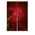 thumbnail image 1 of ABPHQTO Corazones de San Valentín, rosas rojas, cortina japonesa Noren, puerta, ventana, tratamiento, cortinas, 85x120 cm, 1 of 1