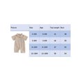 thumbnail image 4 of aturustex Infant Boys Classic Plaid Shirt Romper 0 3M 6M 12M 18M Toddler Short Sleeve T-shirt Jumpsuit Newborn Round Neck Tee Rompers Vintage Plaid Bommer Clothes Beachwear for Holiday Party, 4 of 6
