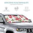 thumbnail image 3 of Kdxio Strawberry1 Print Windshield Sun Shade, Foldable Sun Blocker for Car,Truck,SUV Automotive Interior Sun Protection,Reflective Shade for Front Windshield(Small), 3 of 7