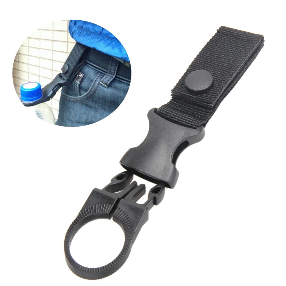 Tactical MOLLE Webbing Strap Clip Water Bottle Holder Hook for Waist Belt 