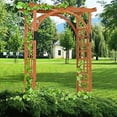 thumbnail image 2 of Premium Outdoor Wooden Cedar  Arch Pergola Trellis Wood Garden Yard Lattice$$Garden & Patio, 2 of 10