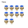 thumbnail image 2 of 10 Pieces Home Portable Threaded Interface Pneumatic Hose Fast Release Pipe Brass Connector Reusable Fast Release Pipe Connectors Hardware PC10-01, 2 of 9