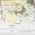 thumbnail image 5 of Wedding Table Numbers, Table Numbers 1-20, Gold Mirror Table Numbers and Acrylic Stands, Table Numbers for Wedding Reception, Centerpiece, Party, Anniversary Gold Gold, 5 of 5