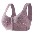 thumbnail image 1 of Soutien-gorge Sans Armatures à Boutons avant Grande Taille pour Femmes, 1 of 3