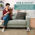 thumbnail image 5 of Home Intuition Bed Risers Heavy Duty Adjustable Furniture Riser 3, 5 or 8-Inch, 4 Pack (White W/ USB), 5 of 7