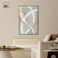 thumbnail image 3 of Silvered Spirals Canvas Elegant Gold Abstract by Art Remedy, Black Frame, 36" x 54", 3 of 7