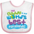 thumbnail image 3 of Inktastic My Daddy is the Best Paramedic Boys or Girls Baby Bib, 3 of 4