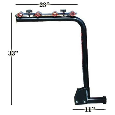 Kage Racing X814 Four Bike Swing Down Carrier 2in Hitch