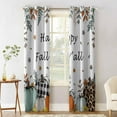 thumbnail image 2 of Hokiten Sage Green Fall Blackout Curtains | Light Blocking Print Window Curtains, Thanksgiving Pumpkins Botanical Thermal Insulated Window Drapes for Living Room Kitchen Cafe (2 Panels, 104"W x 52"L), 2 of 7