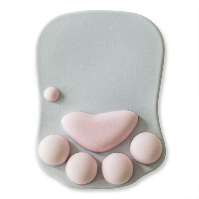 Ergonomic Wrist Rest Mouse Pad with Cartoon Claw Design, Soft Comfortable Support for Game Office