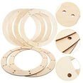 thumbnail image 2 of Mutmorningal Set of 6 Wooden Round Wreath Frames, Hanging Circle for Crafting, Projects and Home Decorations, 2 of 11