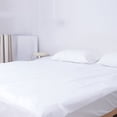 thumbnail image 3 of Ouuluon Disposable Bed Sheets 4-Piece Portable Soft Bedding Set, White Vacuum Pack Disposable Sheets for Business Travel Hotel Homestay Use, 3 of 6