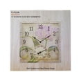 thumbnail image 6 of Taylor 14-inch x 14-inch Beechwood Flower Clock with Thermometer, 6 of 8