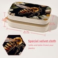 thumbnail image 5 of Bee Velvet Portable Storage Box with Removable Compartment - a Stylish Decorative Box, Bracelet Holder, and Jewelry Stand - Gift, 5 of 7