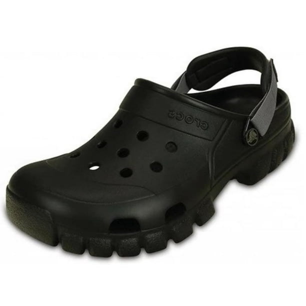 Zuecos Crocs para todo terreno, unisex, color negro y grafito, tamaño 8 M/10 W