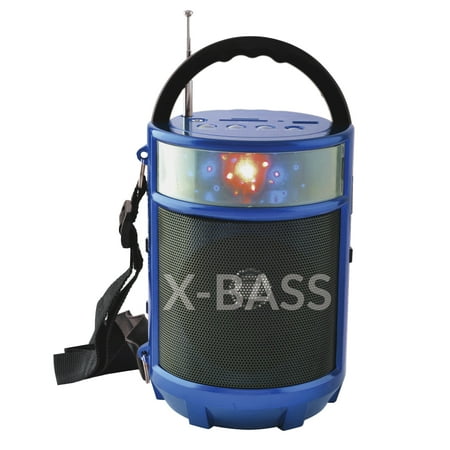X-Bass Portable Bluetooth FM Radio with LED Light Lantern - 4