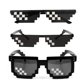 thumbnail image 1 of Paquete de 3 gafas de sol de cristal para hombres y mujeres, dise?o de mosaico de píxeles de 8 bits, accesorios de fotos unisex, color negro, 1 of 2