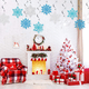 thumbnail image 4 of Adornos espirales navideños, copos de nieve con purpurina, decoración en espiral, copos de nieve azules, suministros para fiestas, 4 of 4