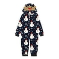 thumbnail image 3 of Michellecmm Family Matching Pajamas Christmas Casual Long Sleeve Jumpsuit Zip Hooded Romper Sleepwear, 3 of 6