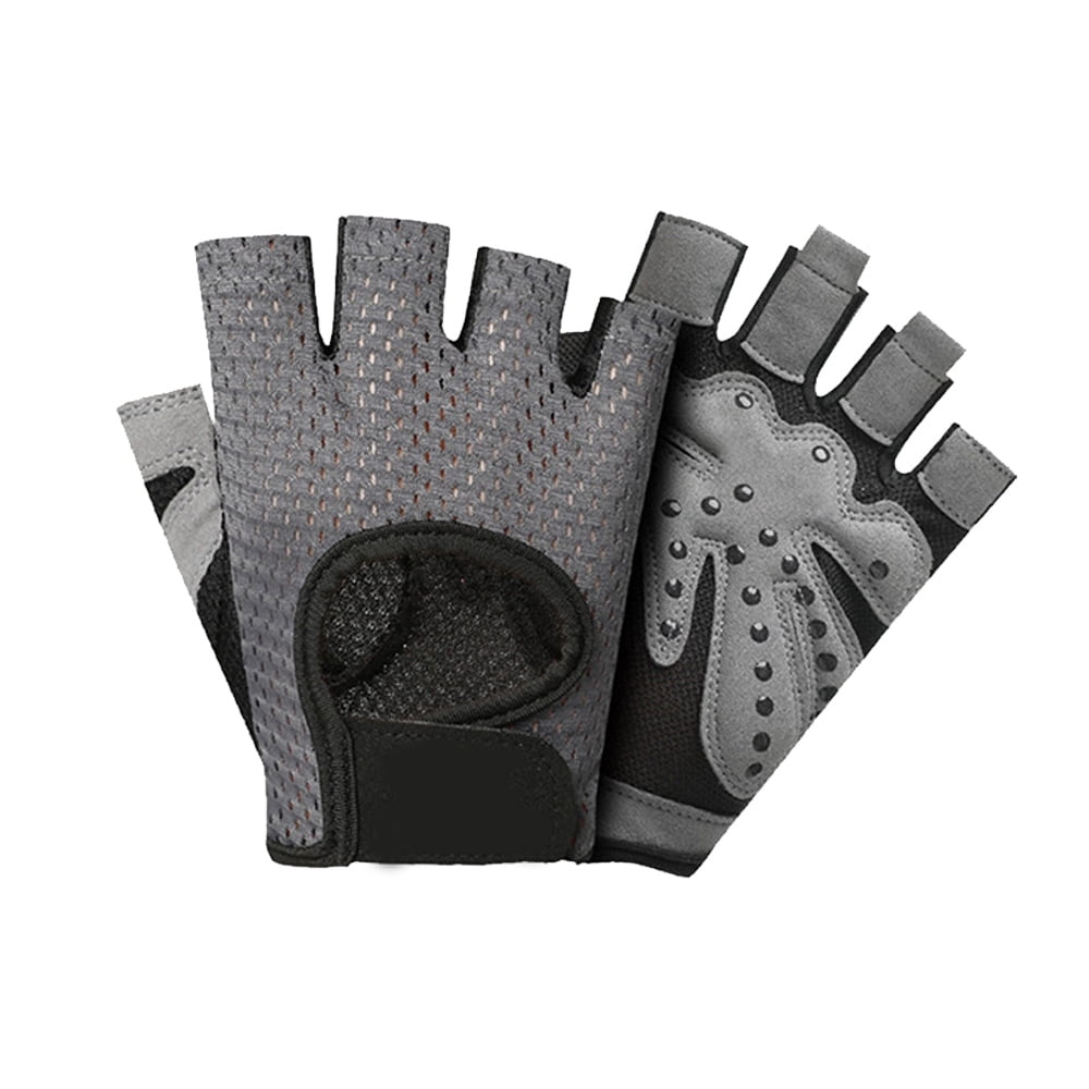 Ventilated Weight Lifting Gym Workout Gloves with Wrist Wrap Support