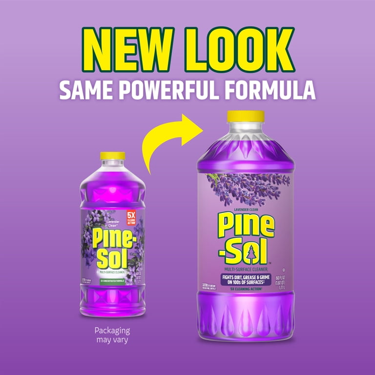 Pine-Sol Multi-Surface Floor Cleaner, Lavender Clean, 60 Fluid
