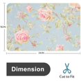 thumbnail image 2 of Rose Fabric Background Bath Rugs 16x24 Inch Non Slip Bath Mat Quick Dry Super Absorbent Thin Bath Rug Fit Under Door Washable Bath Floor Rugs for Bathroom Bathtub Shower Sink,Multi 9, 2 of 6