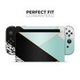 thumbnail image 4 of Design Skinz - Compatible with Nintendo Switch Console + Joy‑Con - Skin Decal Protective Removable Vinyl Wrap - Minimalistic Mint and Gold Striped V1, 4 of 5