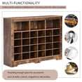 thumbnail image 4 of DEALTOPS Modern Freestanding Shoe Cabinet with 24 Square Shoe Compartments, Stylish Shoe Rack with Large Storage Capacity for Entryway - Rustic Brown, 4 of 8