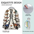 thumbnail image 5 of Cute Dinosaur Pattern Backpack for School,Cute School Bag,Schoolbag with Adjustable Shoulder Straps & Padded Back,15.3"x11"x7.1"., 5 of 6