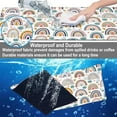 thumbnail image 4 of Large Boho Rainbow Desk Mat 31.5x15.7 inch Extended NonSlip Gaming Keyboard Mousepad Thick Stitched Edges Waterproof Mouse Mat Scandi Rainbow and Stars Clouds Design, 4 of 6