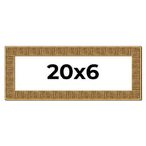 20x6 Frame Black and Gold Distressed Solid Wood Sonoma Picture Frame | 1.625 Inch Moulding Width |