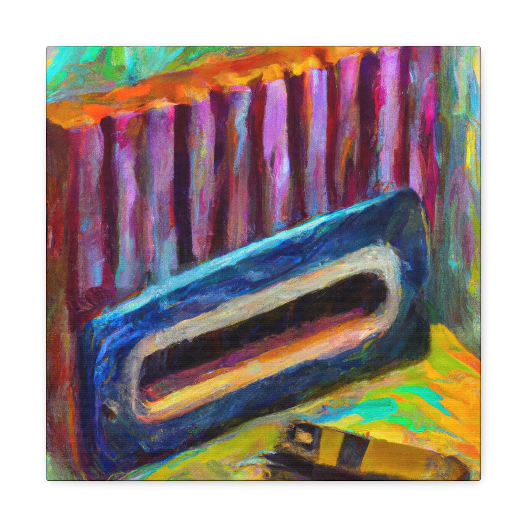 "Harmonica in Fauvism" - Canvas