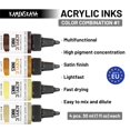 thumbnail image 3 of Set de tinta acrílica KAMENSKAYA 4 x 30 ml, combinación de color #1, 3 of 9