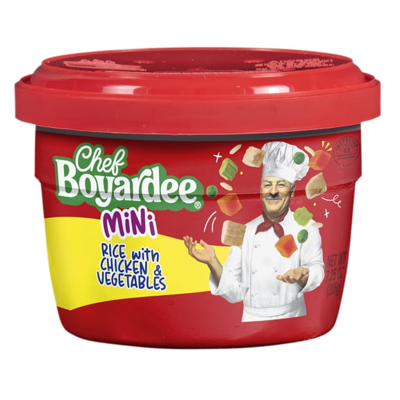 Chef Boyardee Rice with Chicken and Vegetables, Microwavable Bowl, 7.25 Oz