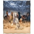 thumbnail image 2 of Horse Blanket Gifts for Women Girls, Christmas Birthday Valentine's Day Horses Gifts for Horse Lovers Adults Kids, Horse Decor for Couch Chair Bed Travelling Camping Horse, 2 of 6